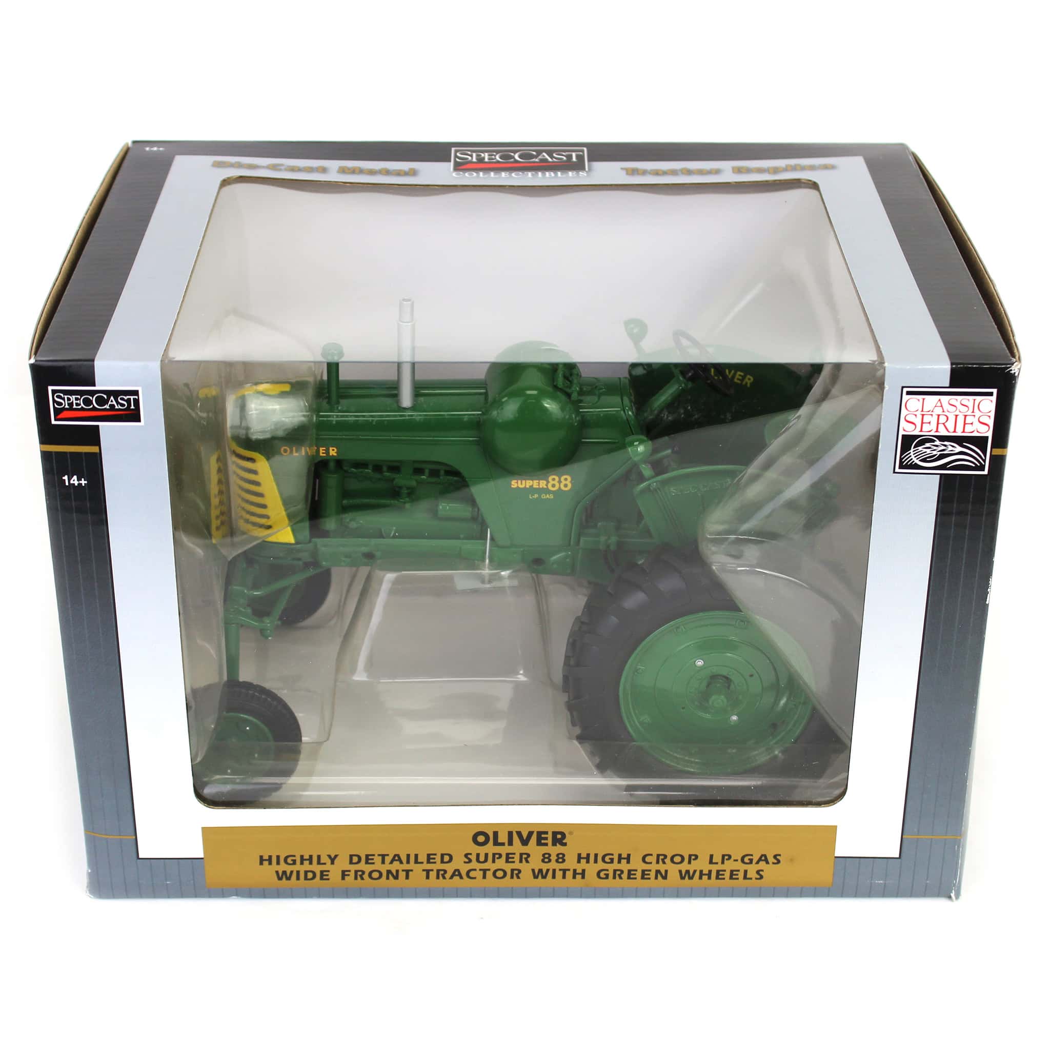 1/16 Oliver Super 88 Tractor, LP Gas High Crop with Green Wheels - Image 5