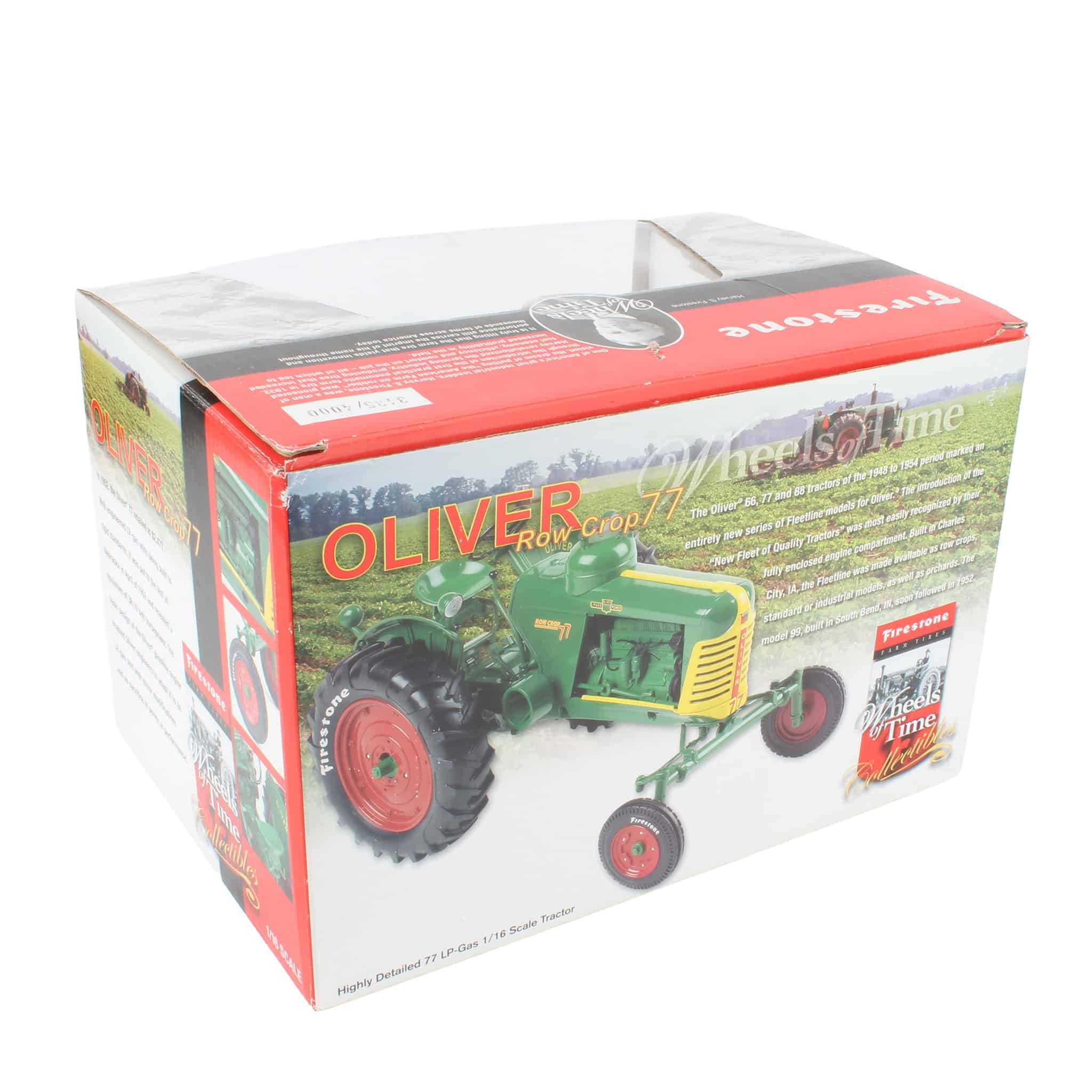1/16 Oliver 77 Row Crop Tractor by SpecCast, Firestone Wheels of Time Collectibles Series - Image 2