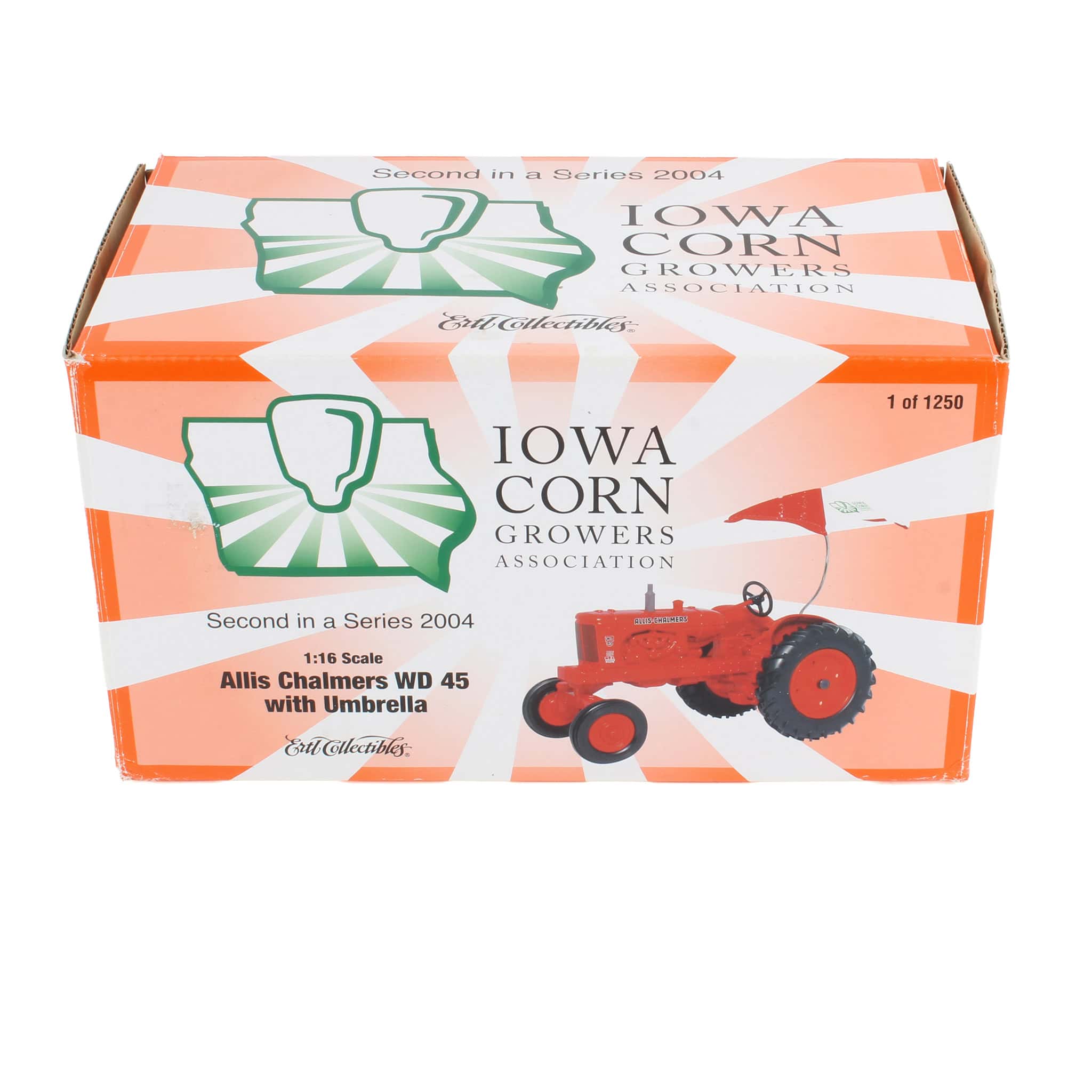 1/16 Allis Chalmers WD-45 Tractor with Umbrella by ERTL, Iowa Corn Grower's Assoc 2nd in Series 2004