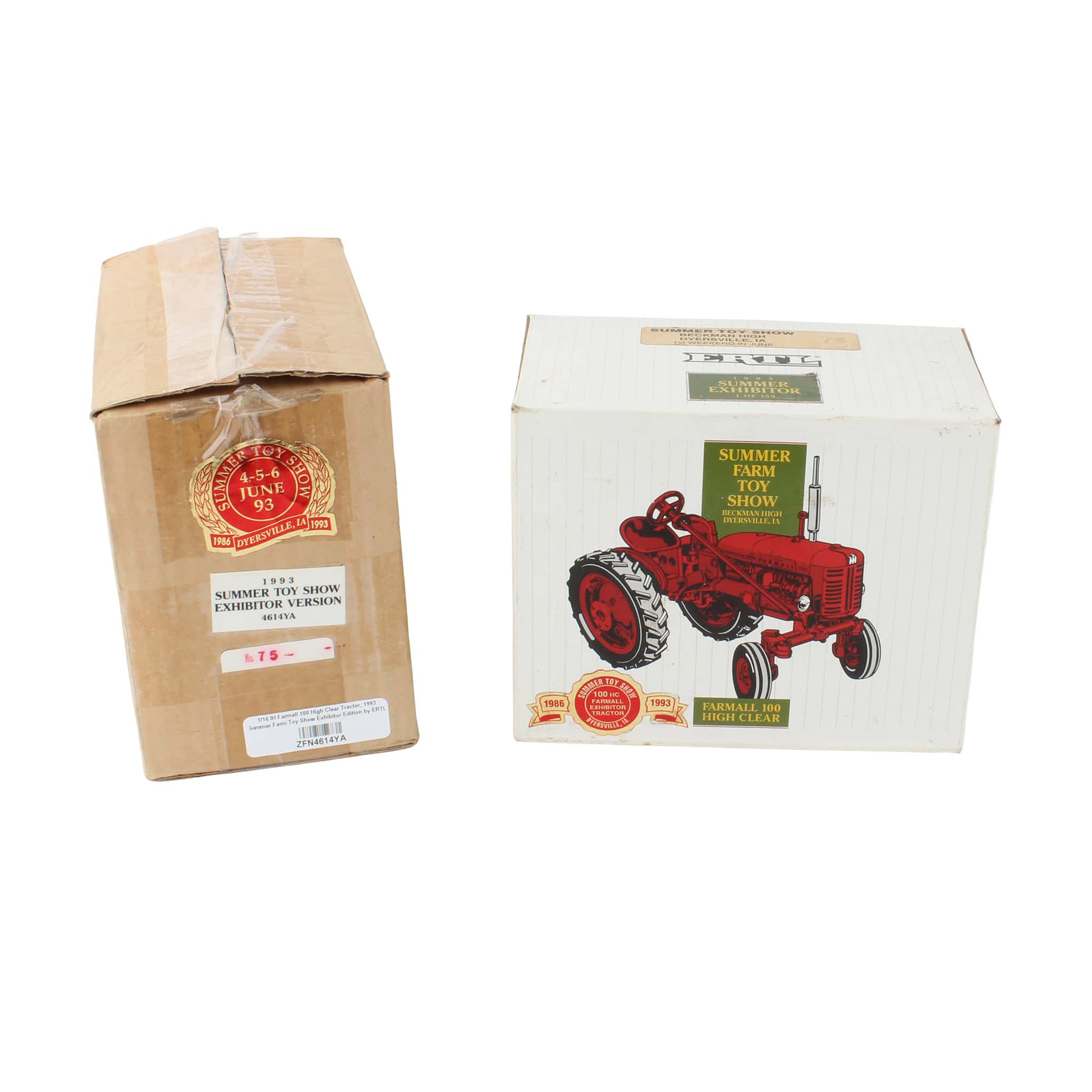 1/16 IH Farmall 100 High Clear Tractor, 1993 Summer Farm Toy Show Exhibitor Edition by ERTL