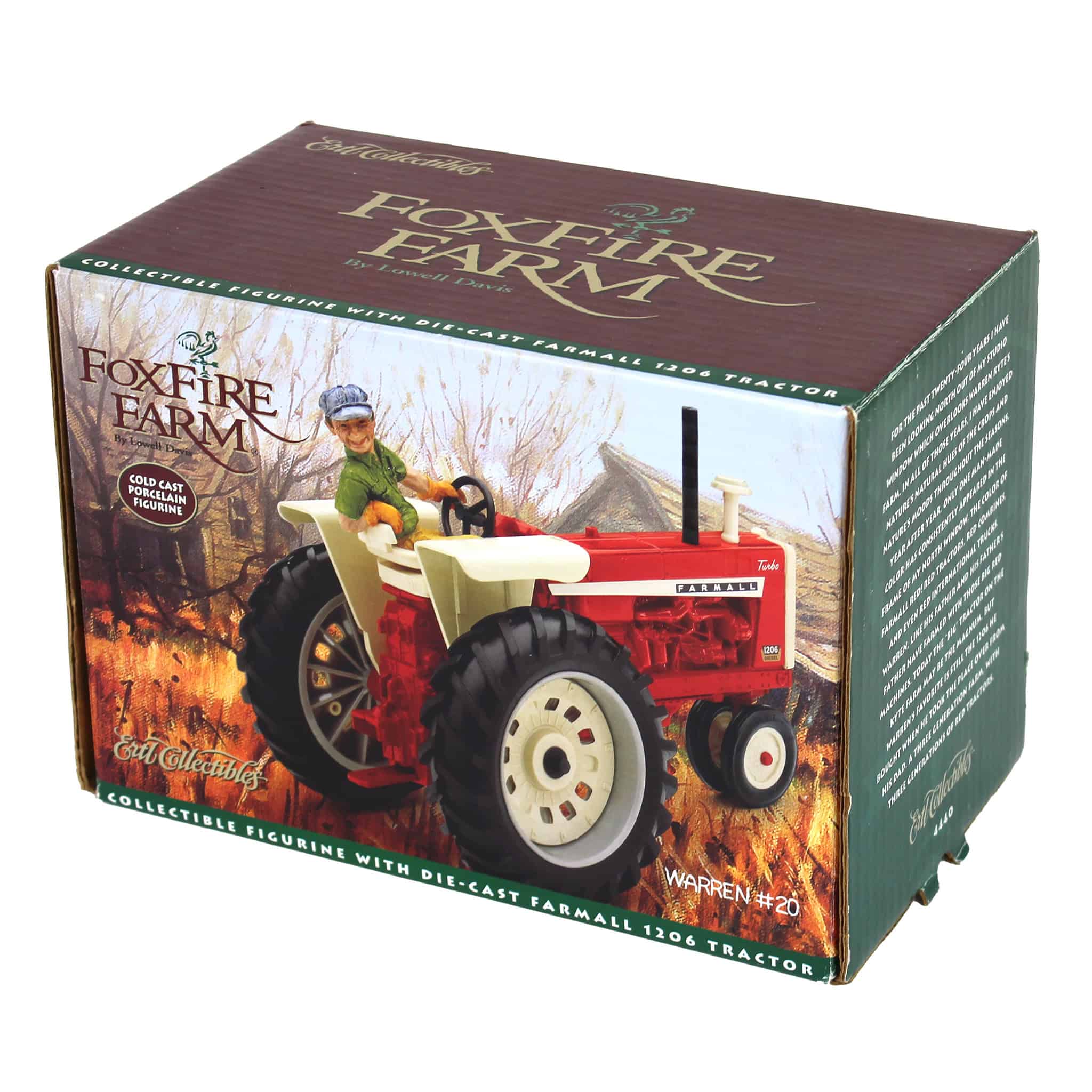 1/16 IH Farmall 1206 Tractor with Lowell Davis Figure with Foxfire Farms "Warren" Figurine by ERTL - Image 2