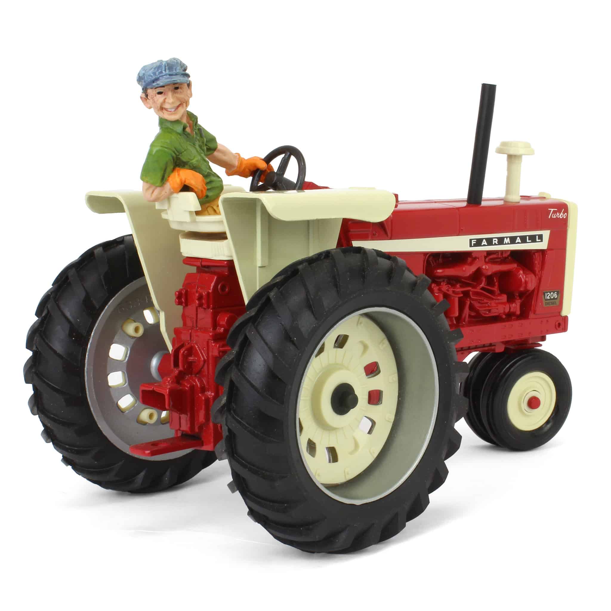 1/16 IH Farmall 1206 Tractor with Lowell Davis Figure with Foxfire Farms "Warren" Figurine by ERTL - Image 3