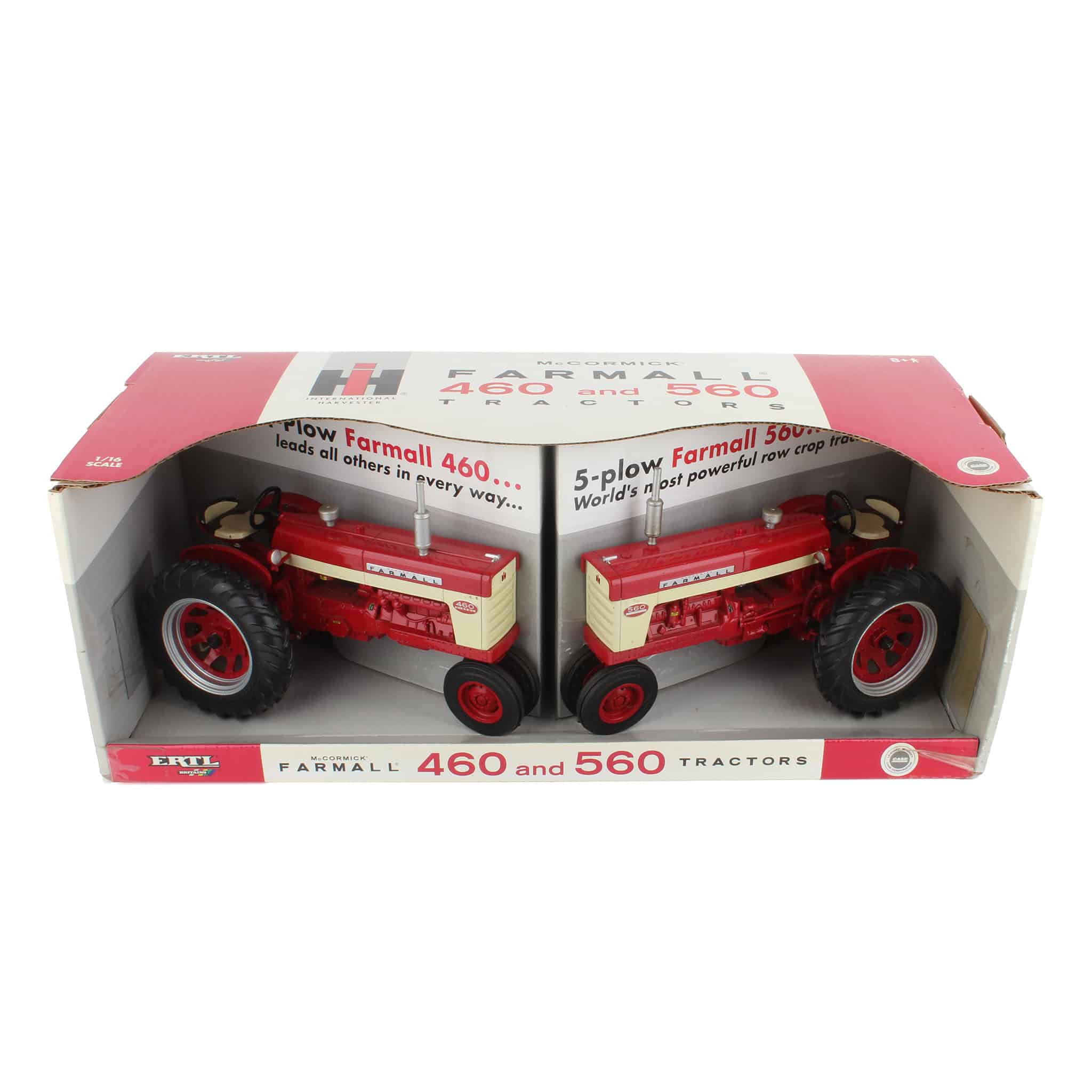 1/16 IH Farmall 460 & 560 Narrow Front Tractor Set by ERTL