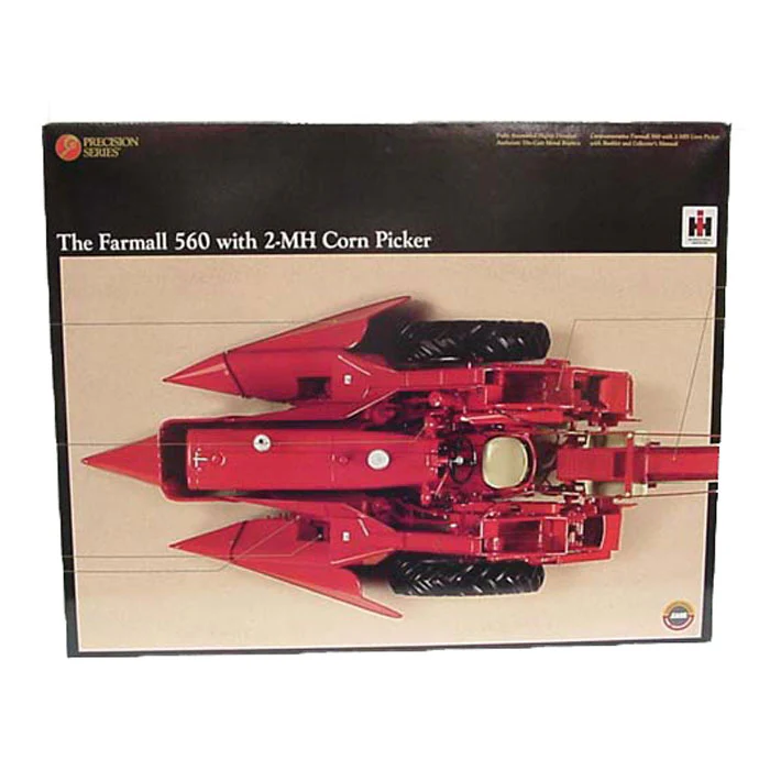 1/16 IH Farmall 560 Tractor with 2-MH Corn Picker, Precision Series #14 by ERTL - Image 3