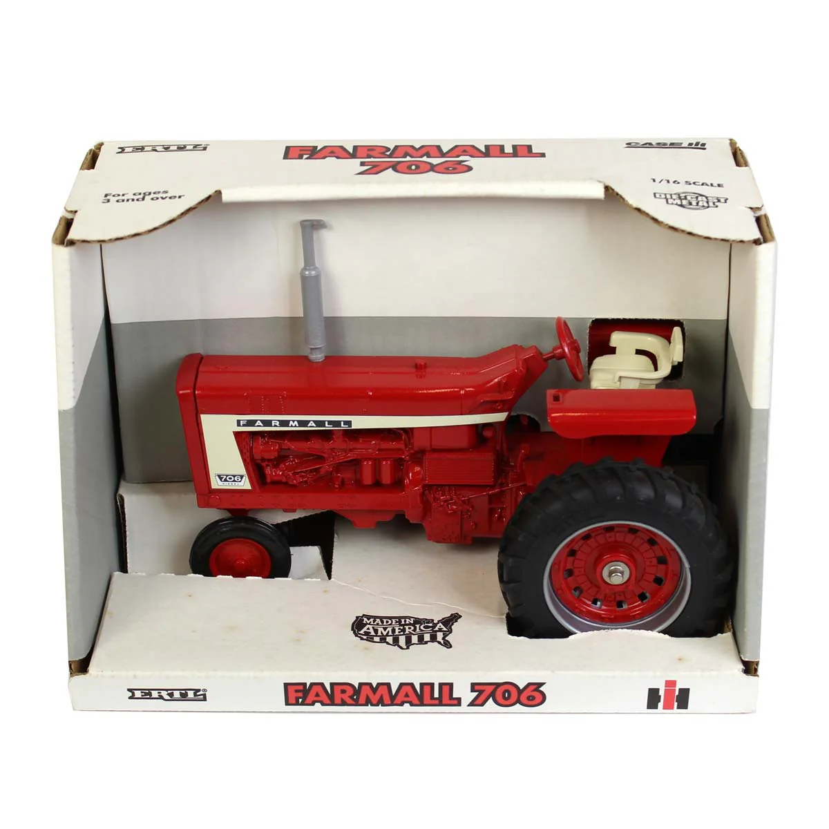 1/16 IH Farmall 706 Narrow Front Tractor, Made in the USA by ERTL
