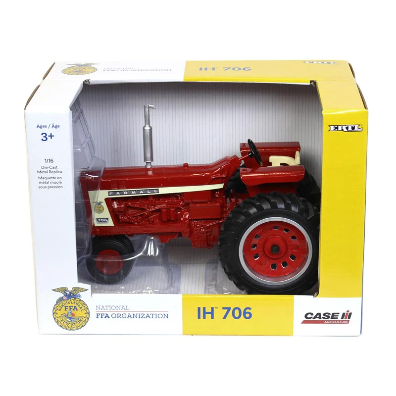 1/16 IH Farmall 706 Narrow Front Tractor with FFA Logo by ERTL - Image 2