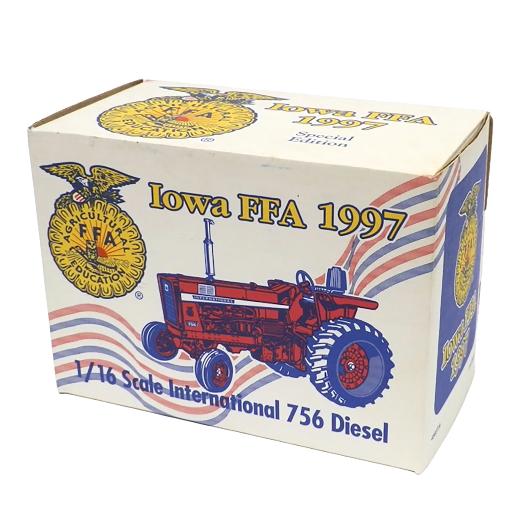 1/16 IH Farmall 756 Diesel Tractor with Wide Front by ERTL, Iowa FFA 1997 Special Edition