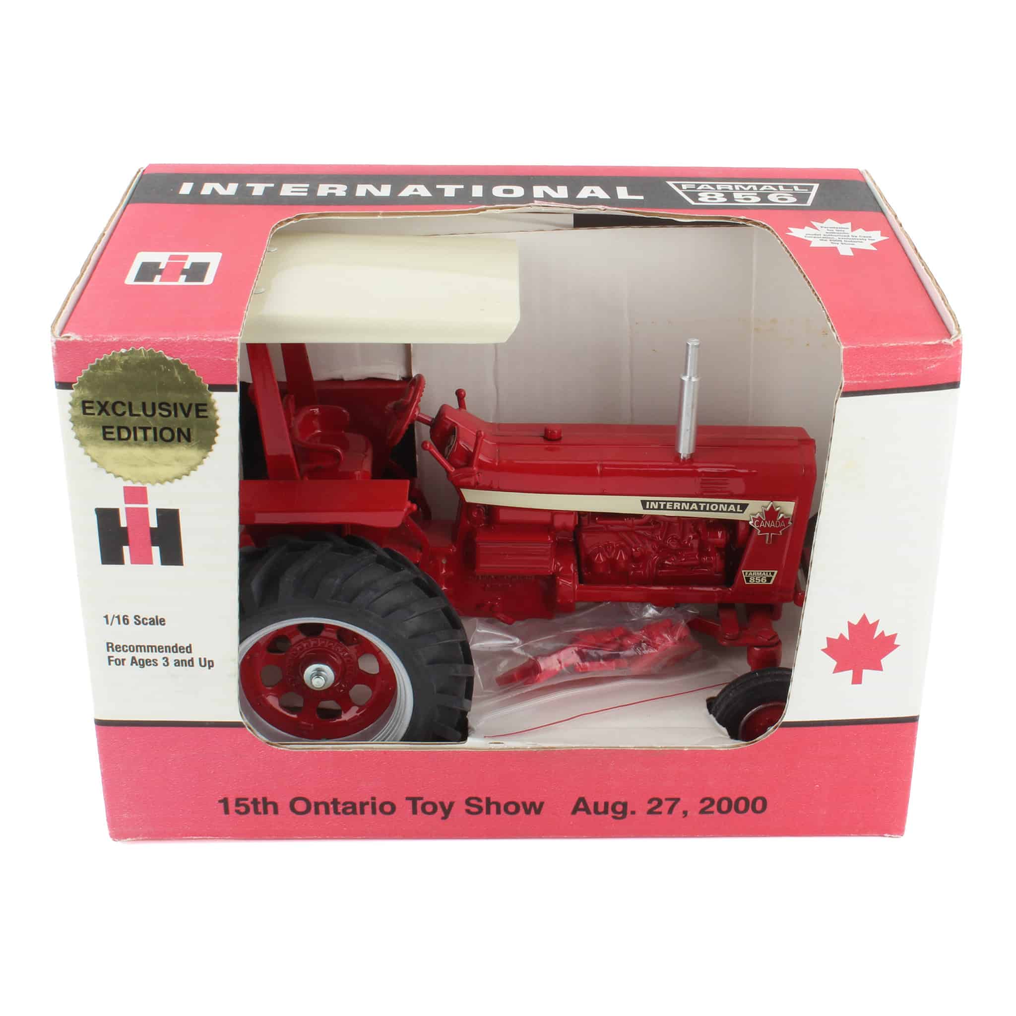 1/16 IH Farmall 856 Tractor with Wide Front & Canopy by Scale Models, 2000 Ontario Toy Show