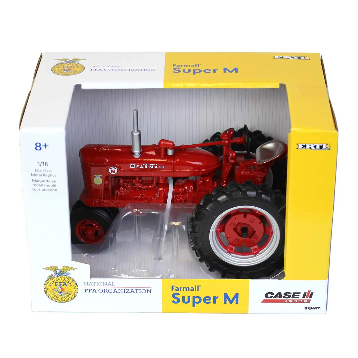 1/16 IH Farmall Super M Tractor with Narrow Front & FFA Logo by ERTL - Image 5