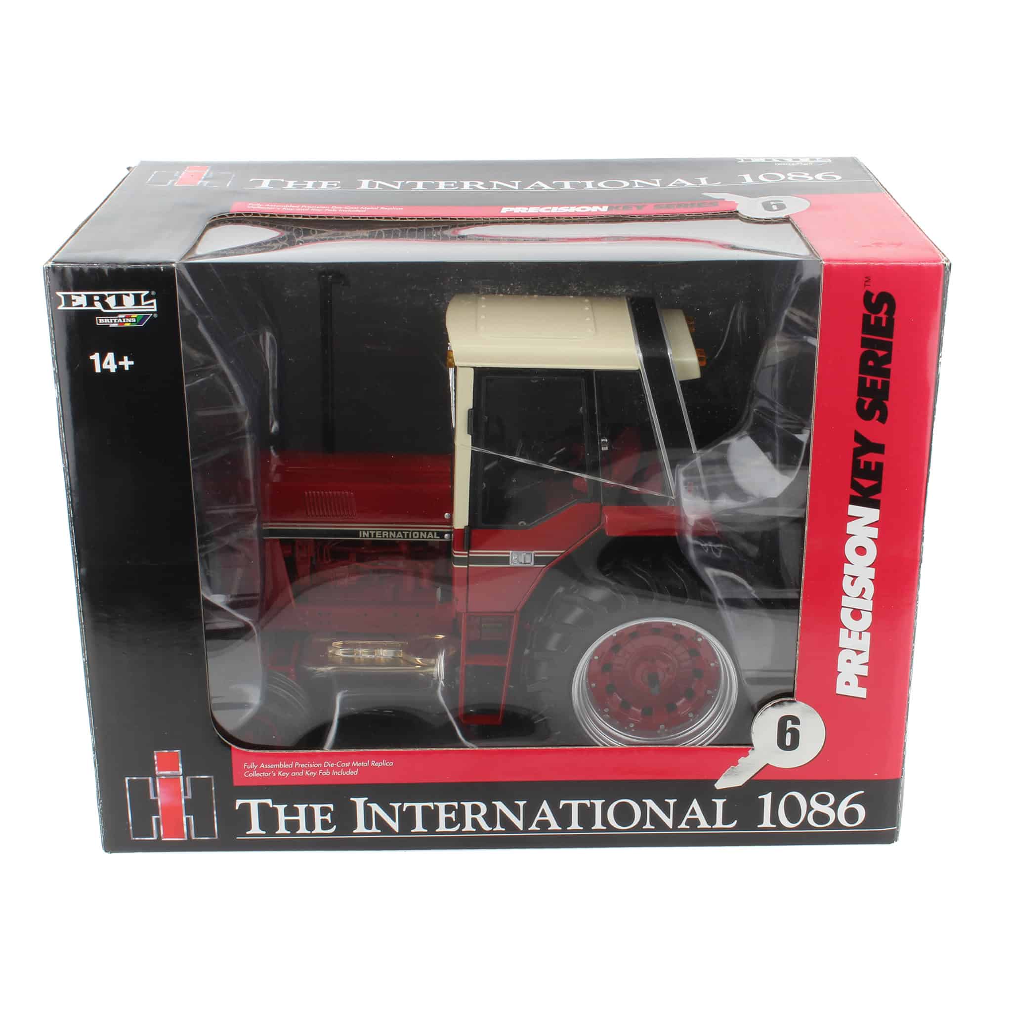 1/16 International 1086 Tri Stripe Tractor, ERTL Precision Key Series #6 - Image 3