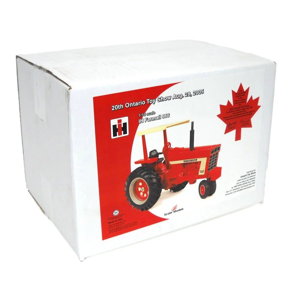 1/16 IH Farmall 966 Tractor with Narrow Front & ROPS, 2005 Ontario Toy Show by Scale Models - Image 5