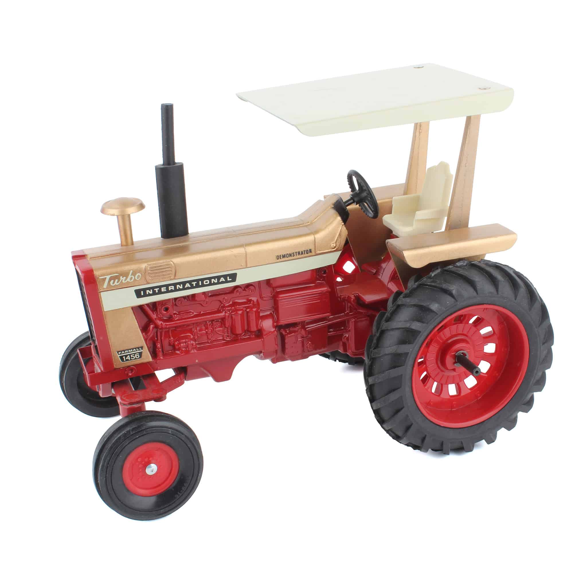 1/16 International Farmall 1456 Turbo Demonstrator Wide Front Custom Tractor with Singles by ERTL - LOOSE