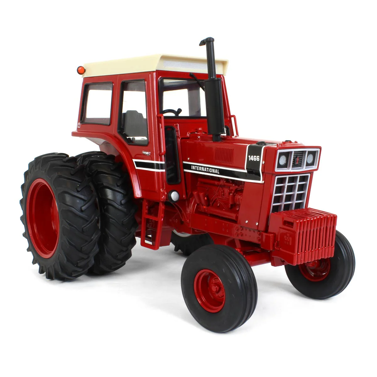 1/16 International Harvester 1466 Black Stripe 2WD Tractor with Cab & Rear Duals, ERTL Prestige Collection - Image 2