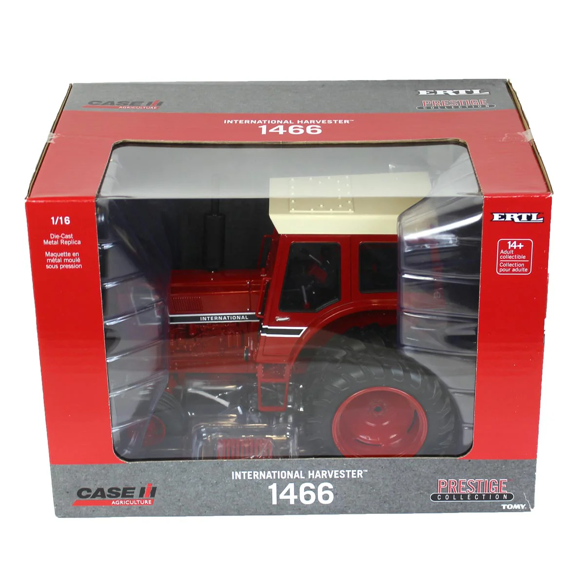 1/16 International Harvester 1466 Black Stripe 2WD Tractor with Cab & Rear Duals, ERTL Prestige Collection - Image 6