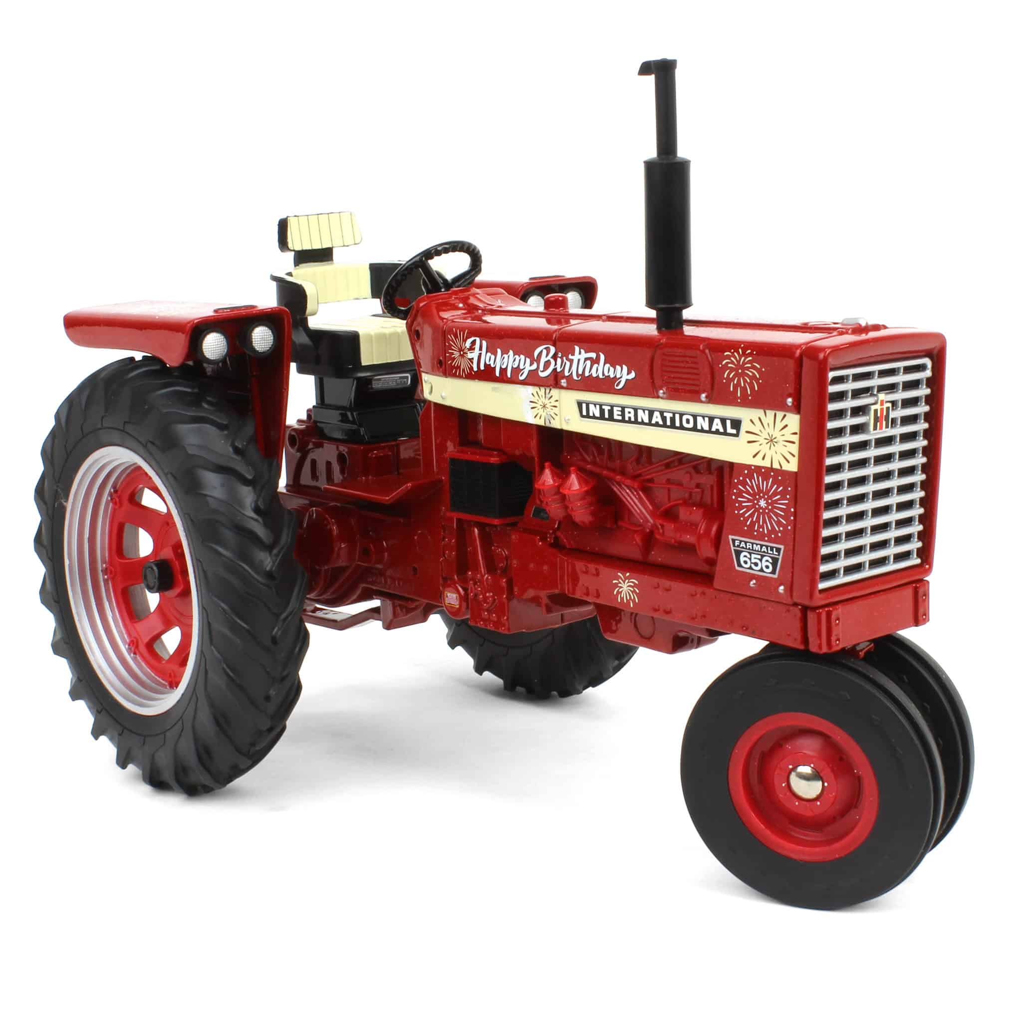 1/16 International Harvester 656 Diesel Tractor with "Happy Birthday" Graphics by ERTL - Image 2