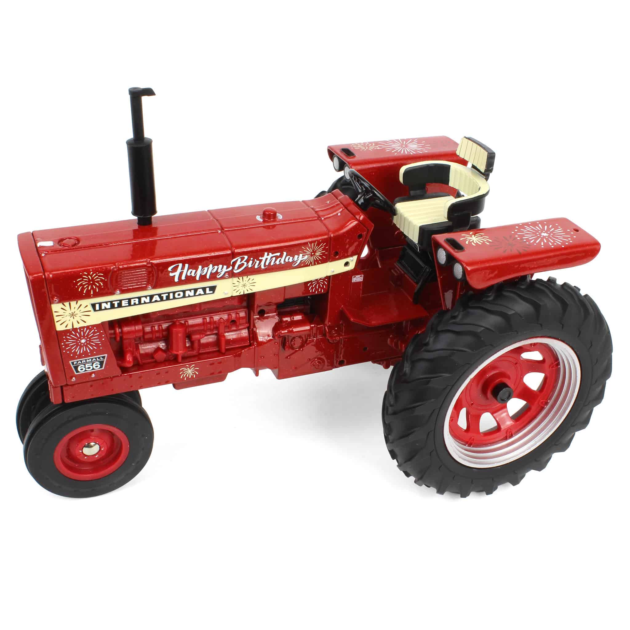 1/16 International Harvester 656 Diesel Tractor with "Happy Birthday" Graphics by ERTL - Image 3