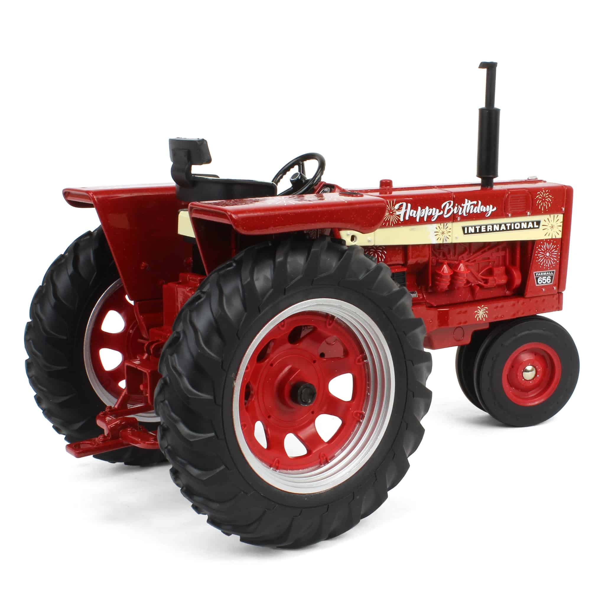 1/16 International Harvester 656 Diesel Tractor with "Happy Birthday" Graphics by ERTL - Image 4