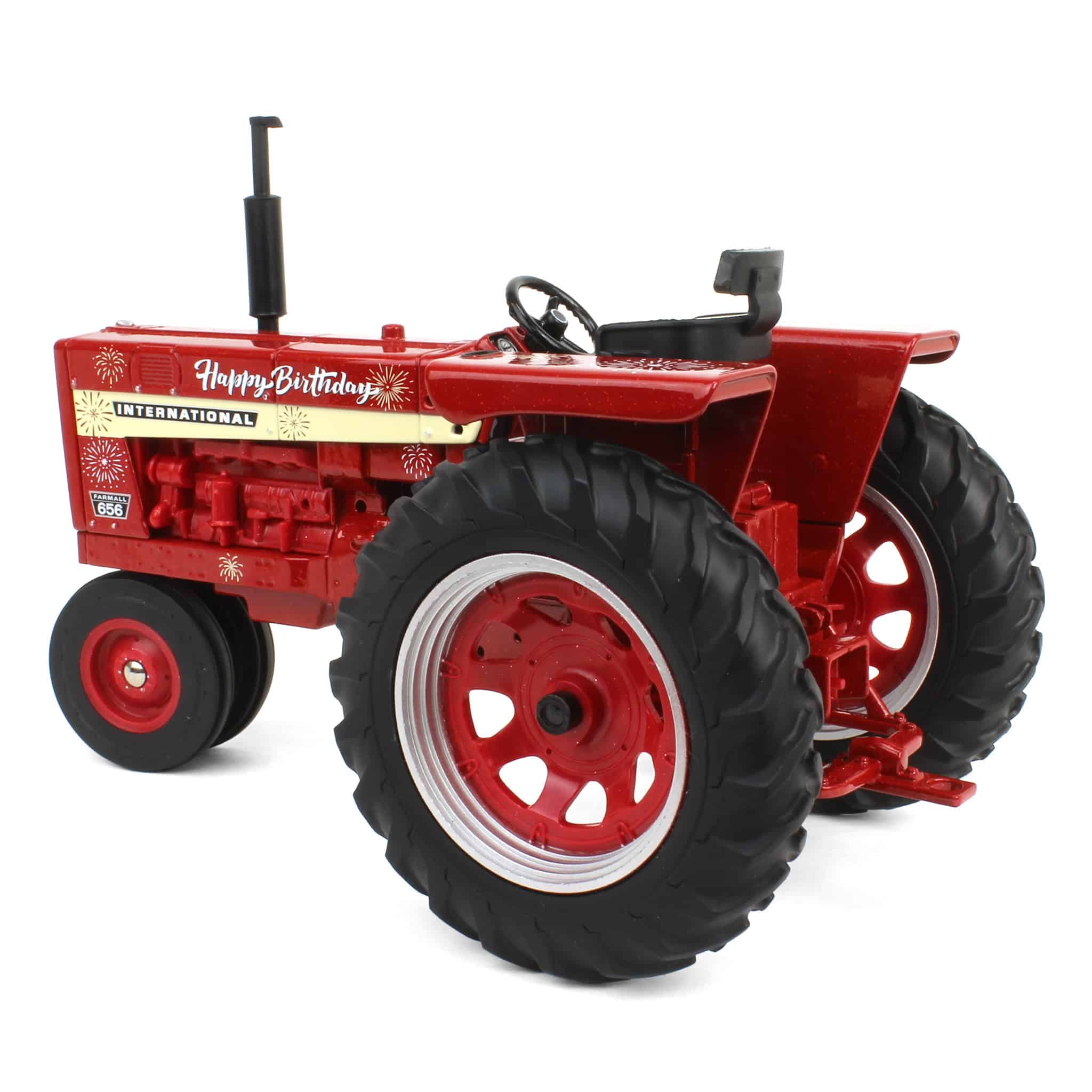 1/16 International Harvester 656 Diesel Tractor with "Happy Birthday" Graphics by ERTL - Image 5