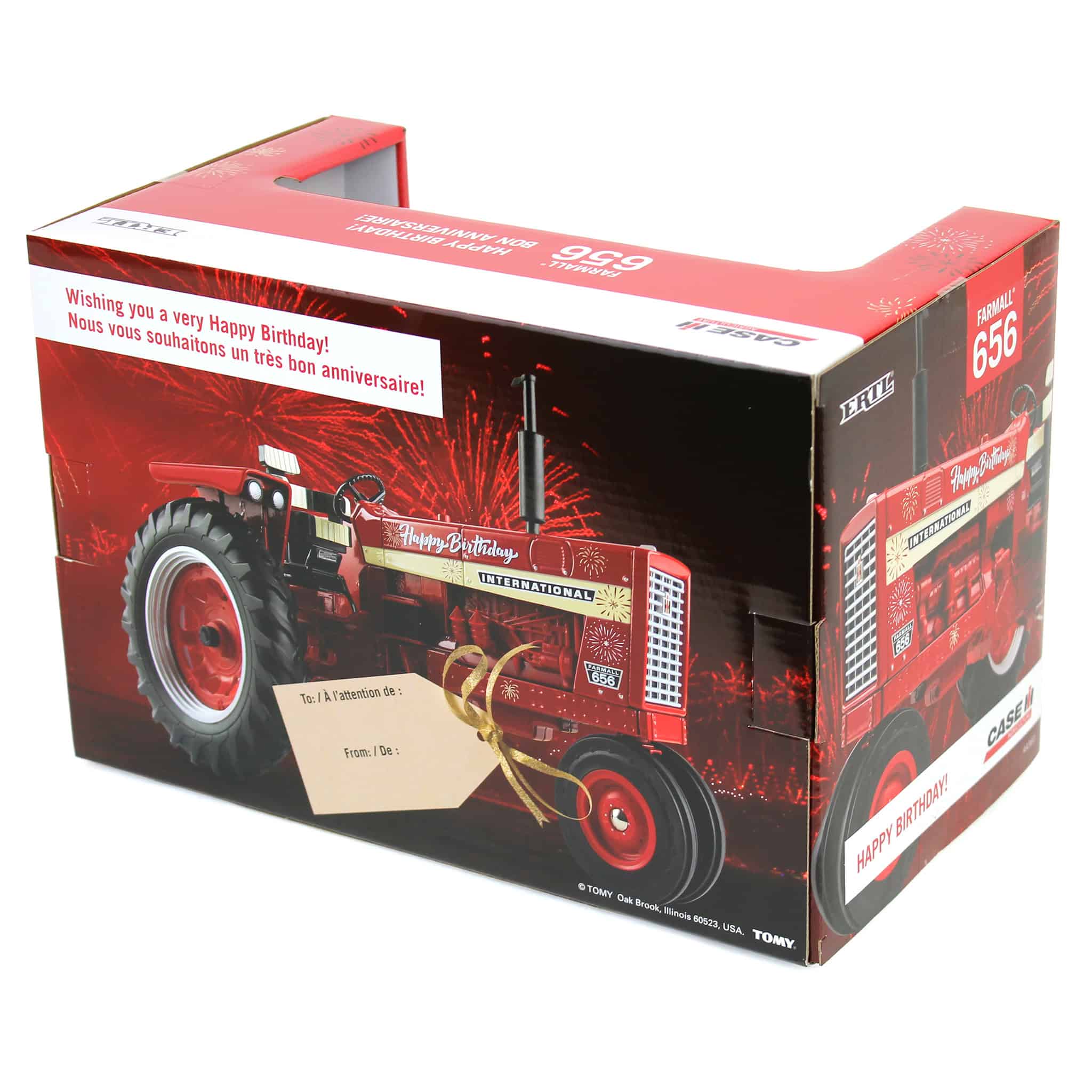 1/16 International Harvester 656 Diesel Tractor with "Happy Birthday" Graphics by ERTL - Image 7