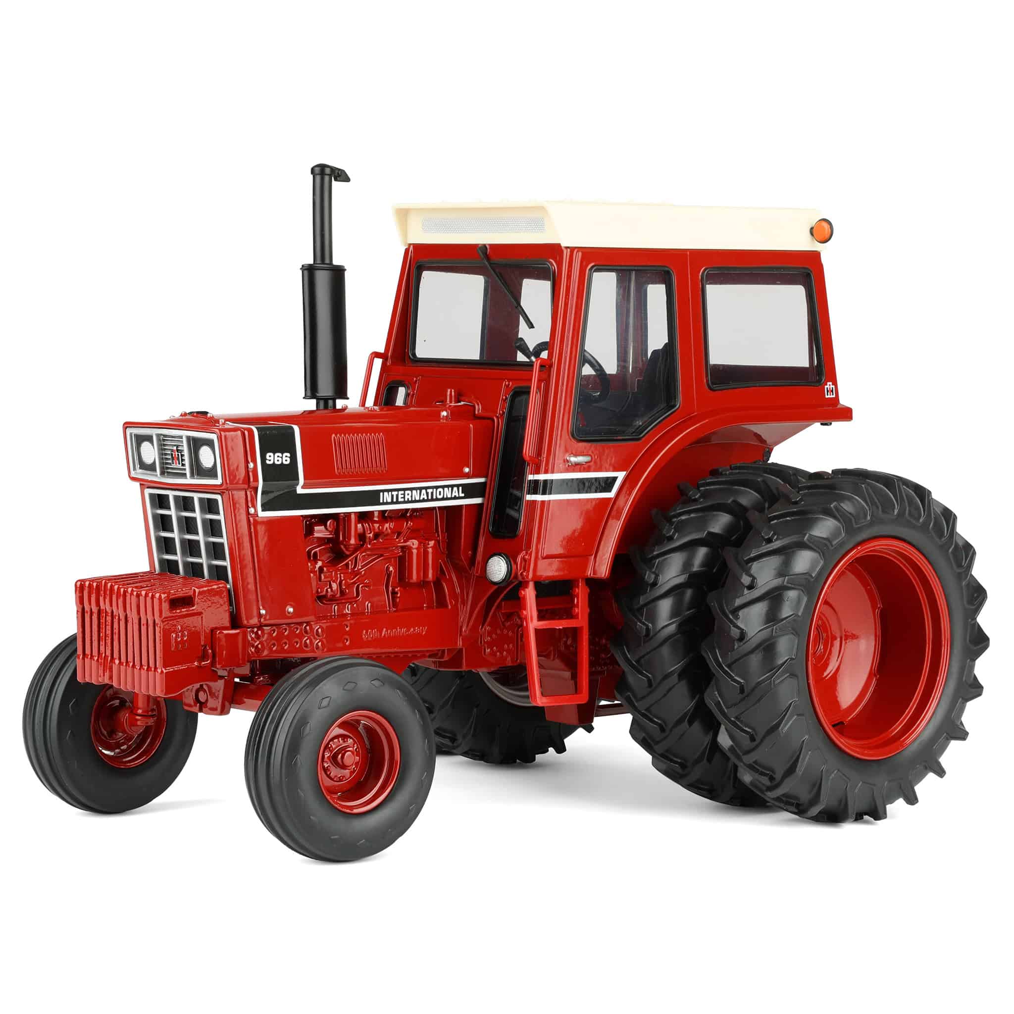 1/16 International Harvester 966 Black Stripe Tractor with Cab & Duals, 50th Anniversary, ERTL Prestige Collection