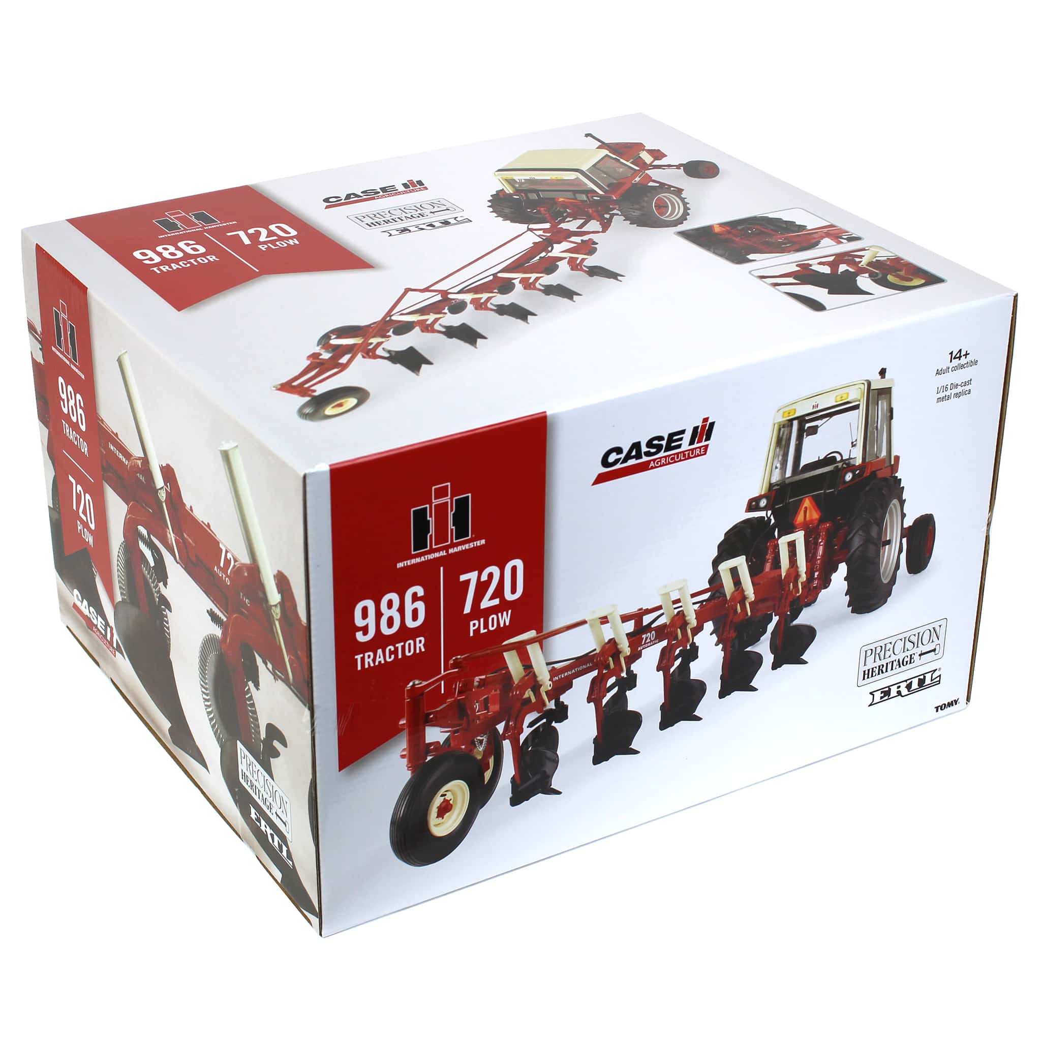 1/16 International Harvester 986 Tractor with Cab & 720 Plow, ERTL Precision Heritage Series - Image 10