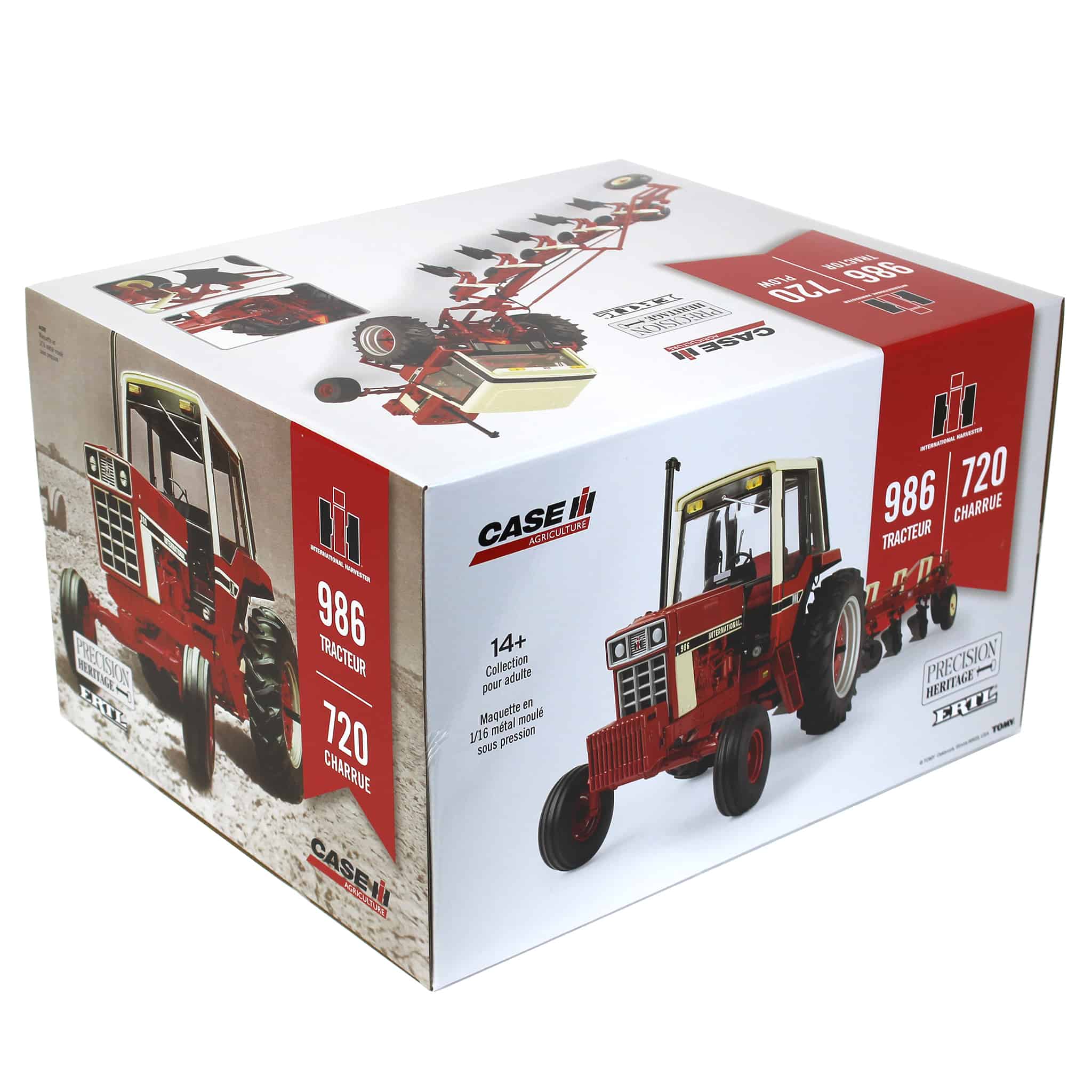 1/16 International Harvester 986 Tractor with Cab & 720 Plow, ERTL Precision Heritage Series - Image 11