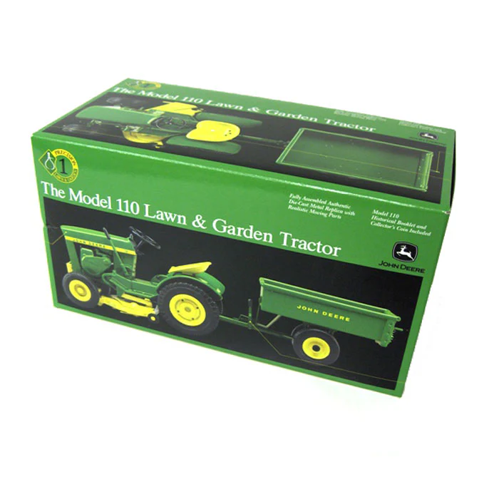 1/16 John Deere Model 110 Lawn Mower with Dump Cart, #1 in Lawn & Garden Precision Series by ERTL