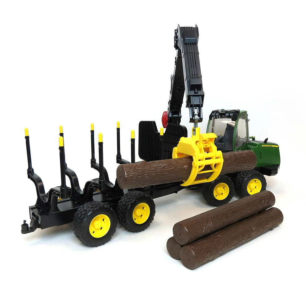 1/16 John Deere 1210E Log Forwarder with Logs by Bruder - Image 5