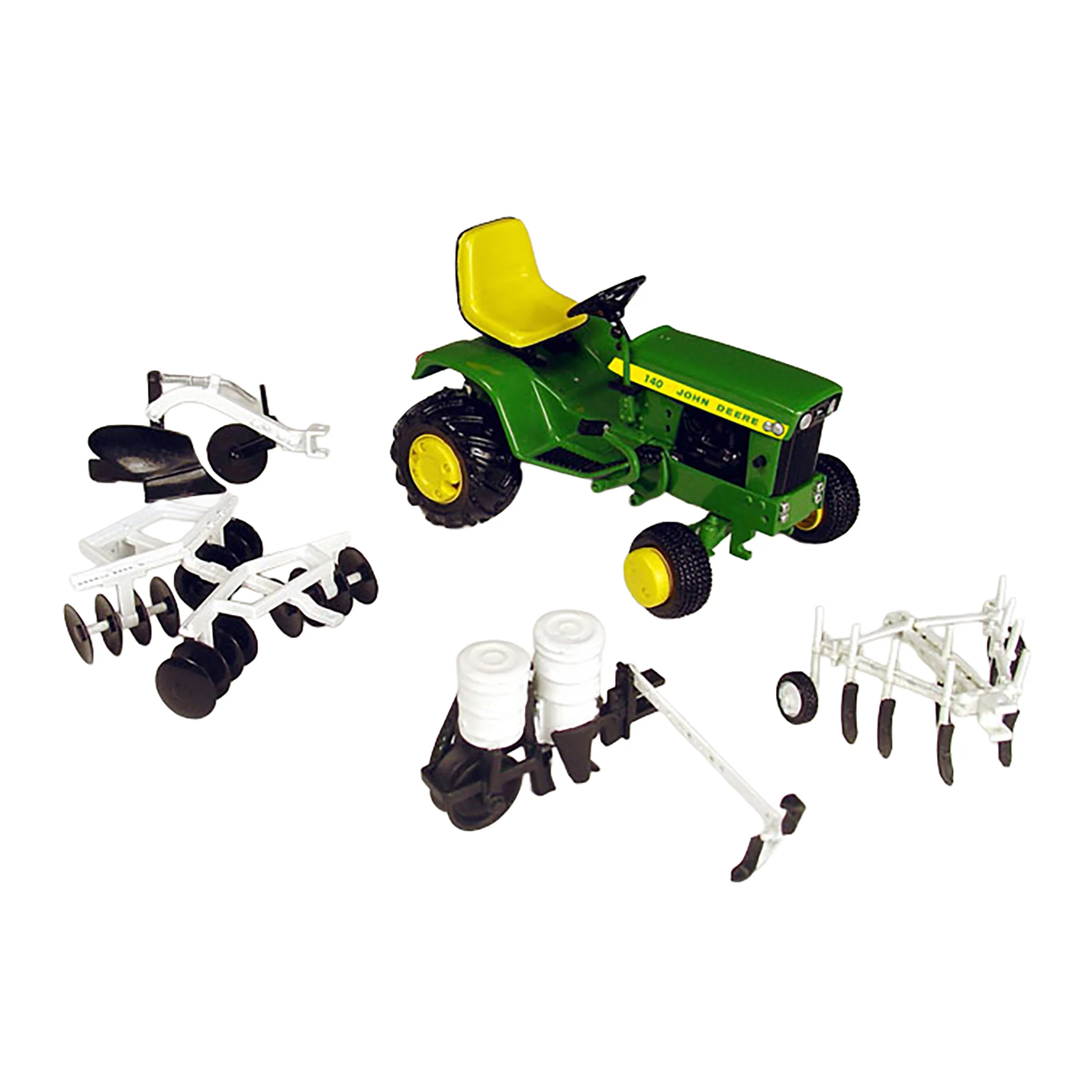 1/16 John Deere 140 with Four Attachments, ERTL Lawn & Garden Precision Series #2 - Image 2