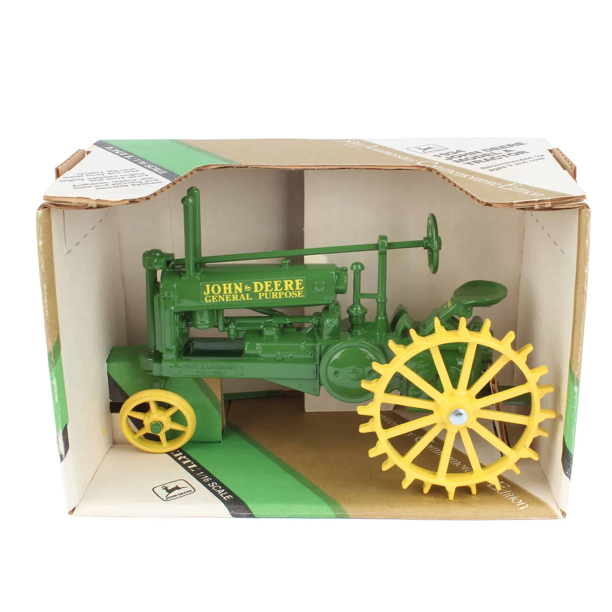 1/16 John Deere 1934 Model A Unstyled Tractor, 50th Anniversary Commemorative Edition by ERTL - Image 2