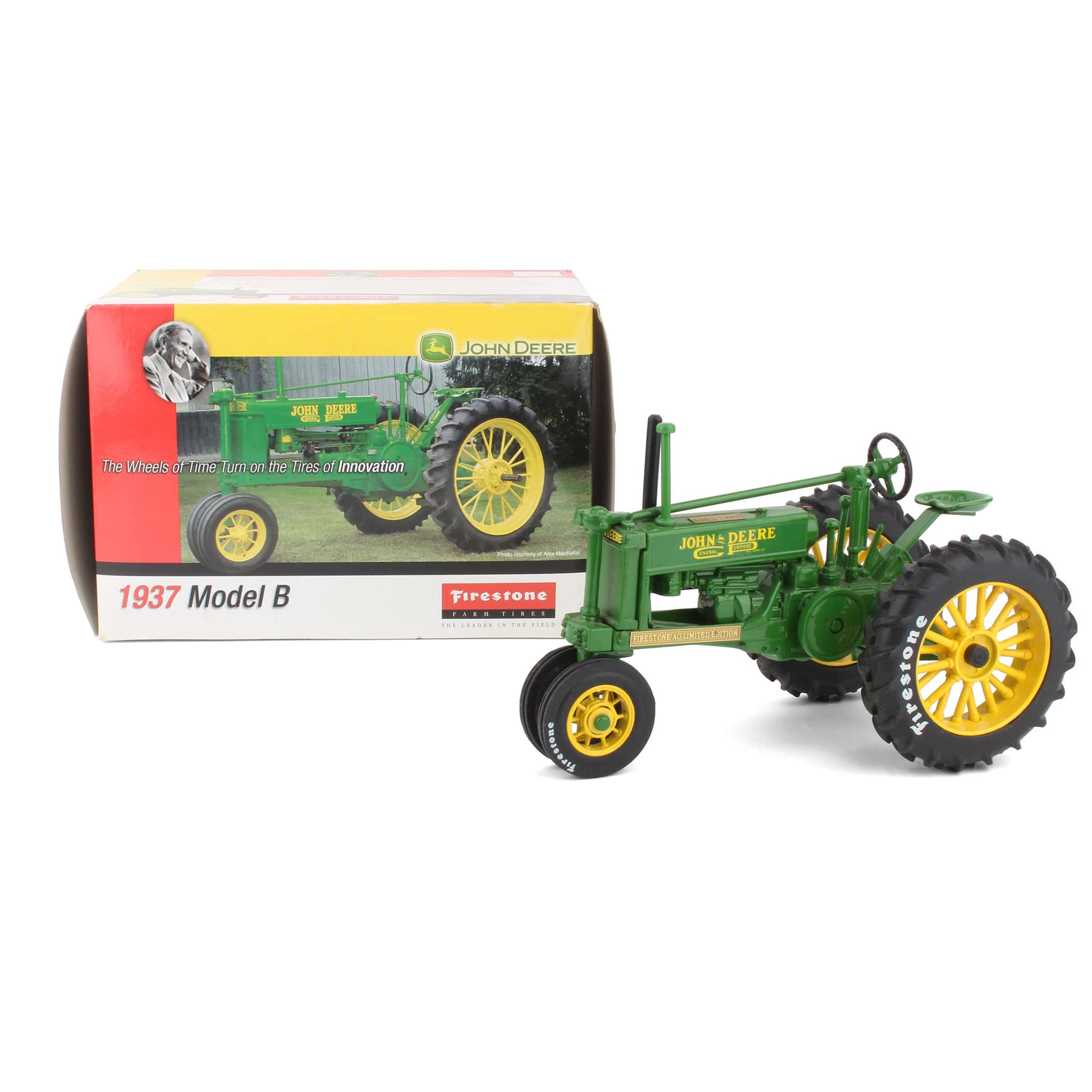 1/16 John Deere 1937 Unstyled B, Firestone Edition, 1 of 7500 by ERTL - Image 2