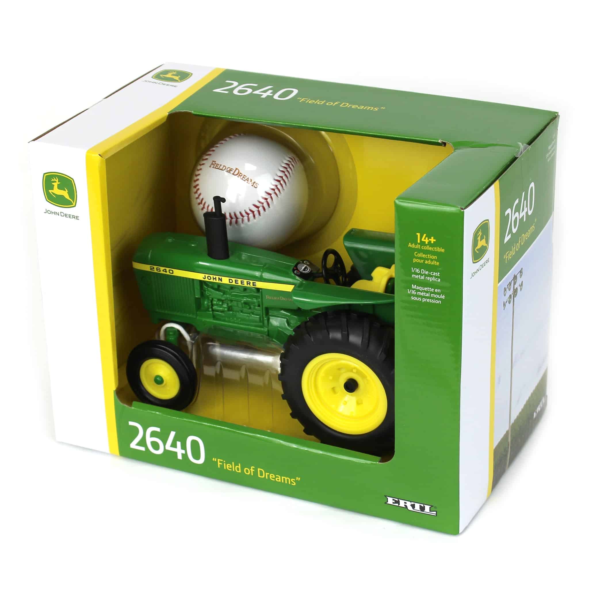 1/16 John Deere 2640 Field of Dreams Tractor with Baseball - Image 5
