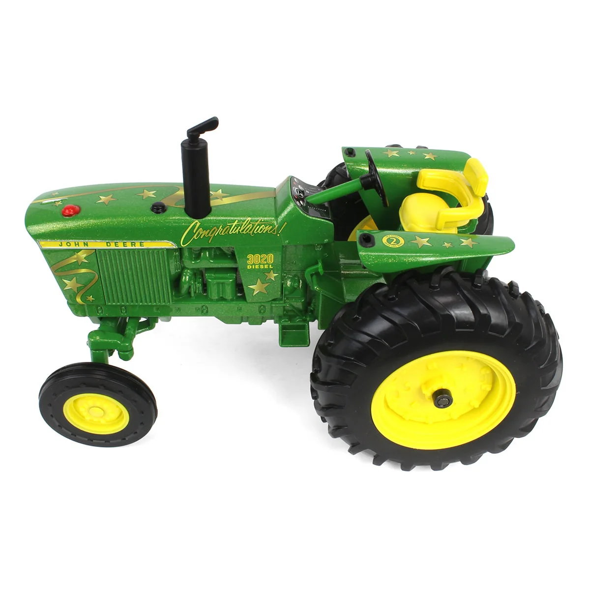 1/16 John Deere 3020 "Congratulations" Tractor with Congratulations Graphics & Wide Front by ERTL - Image 5