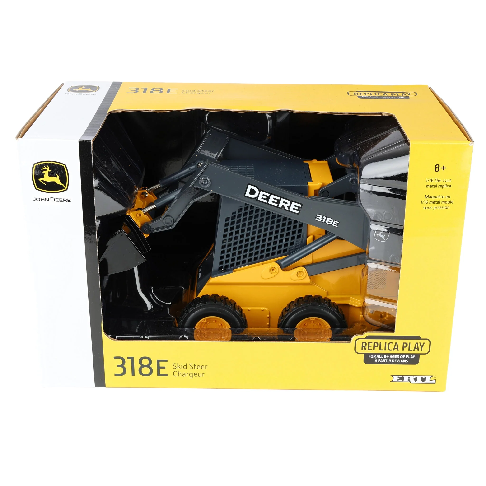 1/16 John Deere 318E Skid Steer Loader, ERTL Replica Play - Image 6