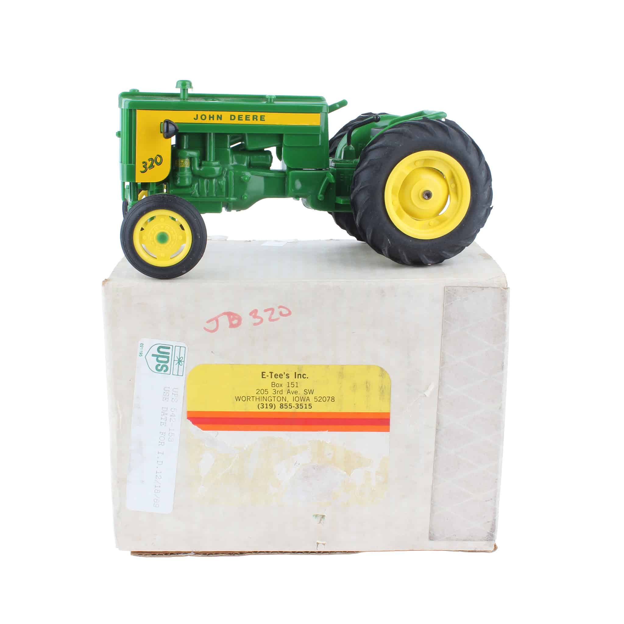 1/16 John Deere 320 Plastic Tractor by E-Tee's Toys