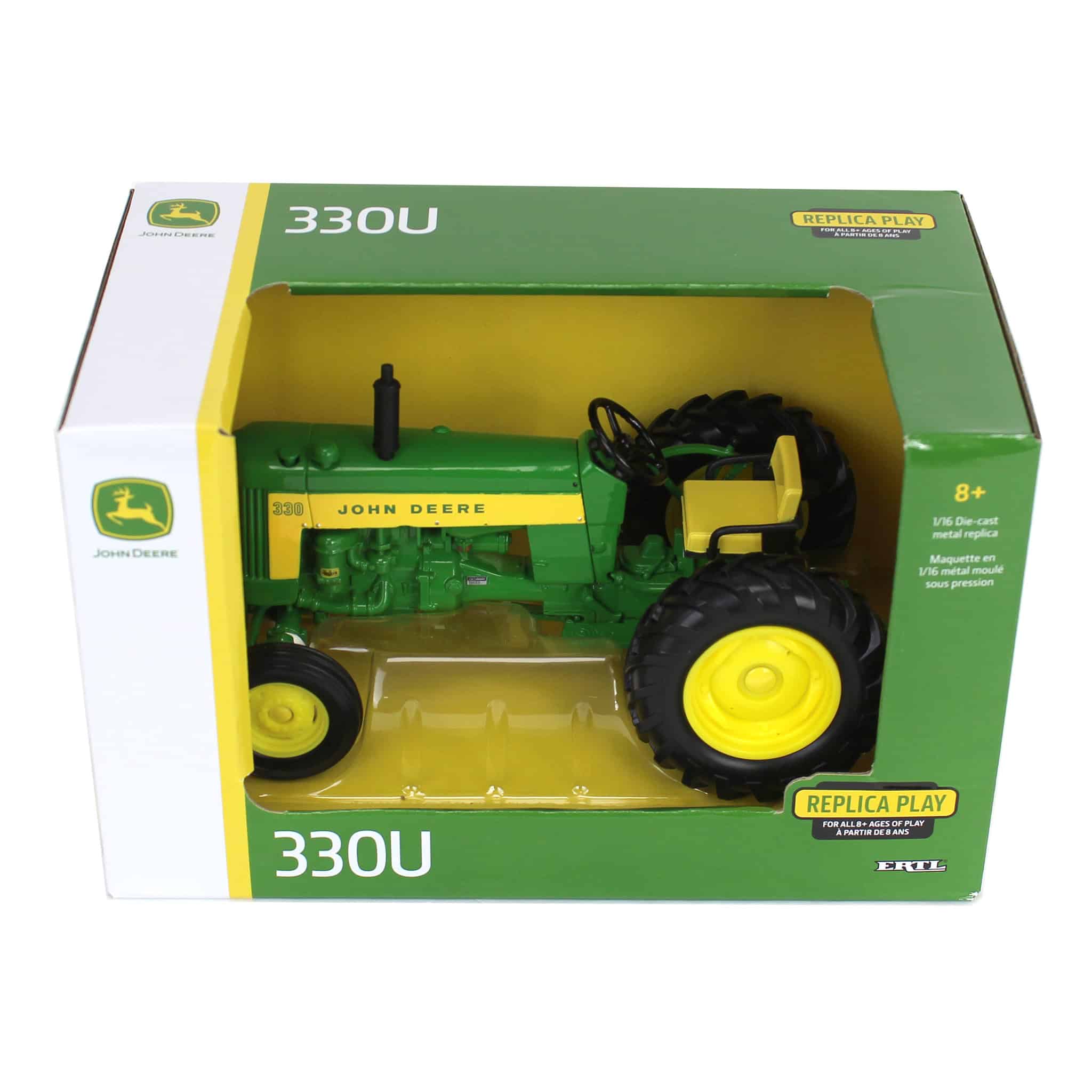 1/16 John Deere 330 Utility Tractor, ERTL Replica Play - Image 5