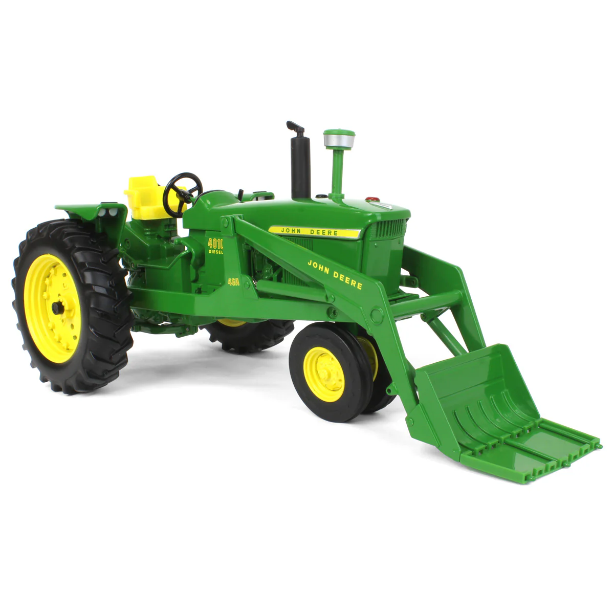 1/16 John Deere 4010 Tractor with Narrow Front & 46A Loader by ERTL - Image 2