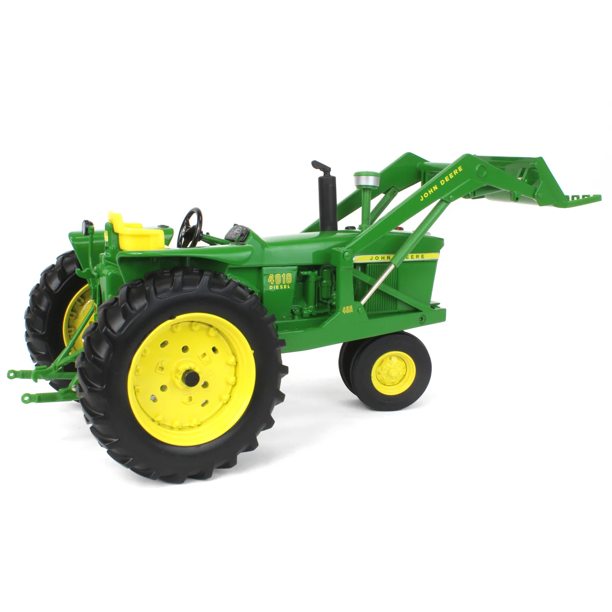 1/16 John Deere 4010 Tractor with Narrow Front & 46A Loader by ERTL - Image 3