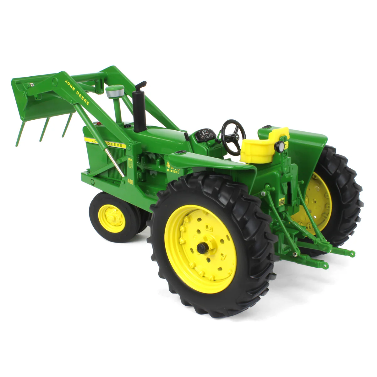 1/16 John Deere 4010 Tractor with Narrow Front & 46A Loader by ERTL - Image 4