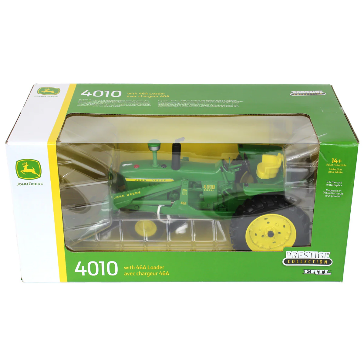1/16 John Deere 4010 Tractor with Narrow Front & 46A Loader by ERTL - Image 7