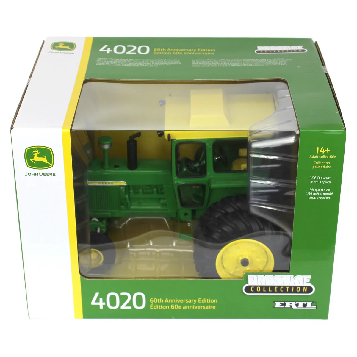 1/16 John Deere 4020 Tractor with Cab by ERTL, 60th Anniversary Collector Edition - Image 6