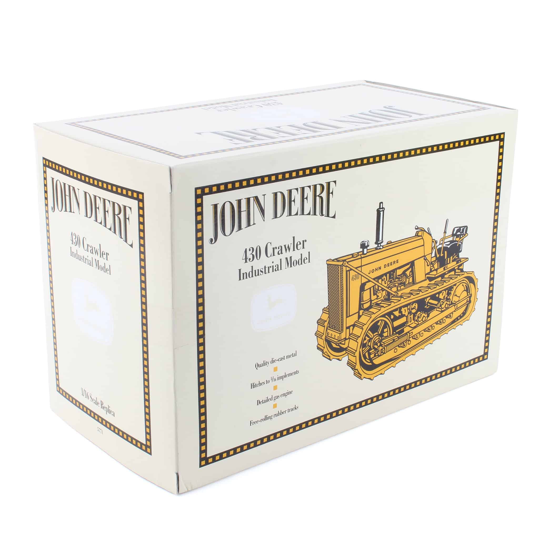 1/16 John Deere 430 Yellow Industrial Crawler - Image 2