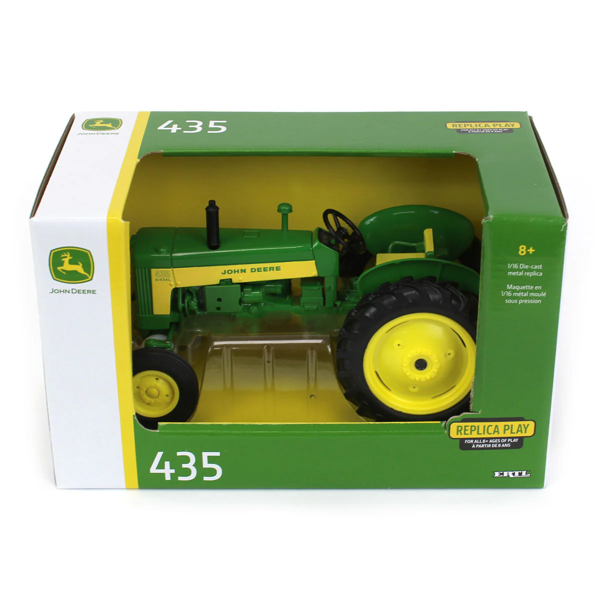 1/16 John Deere 435 Diesel Tractor with Wide Front by ERTL - Image 5