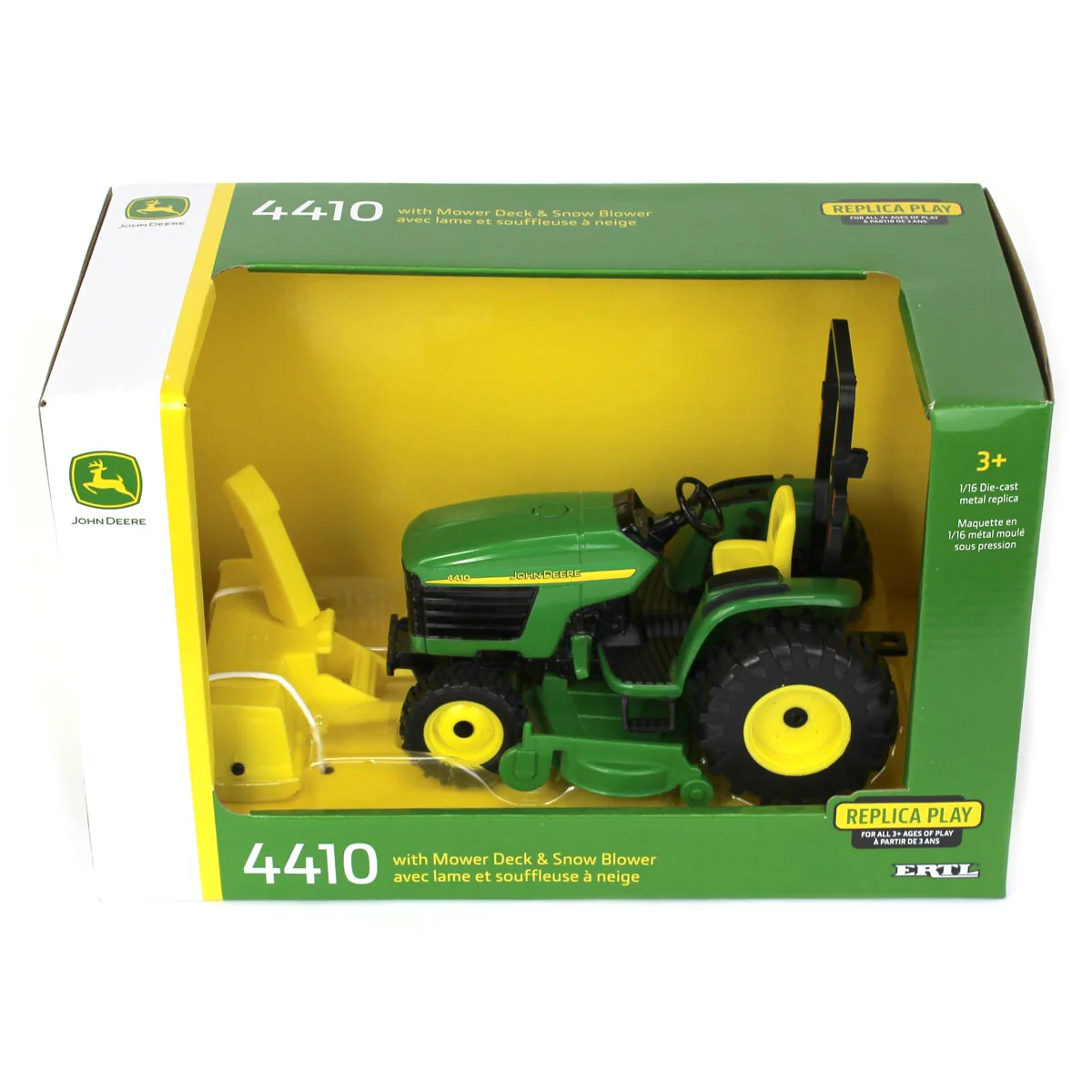 1/16 John Deere 4410 with Mower Deck & Snowblower - Image 7