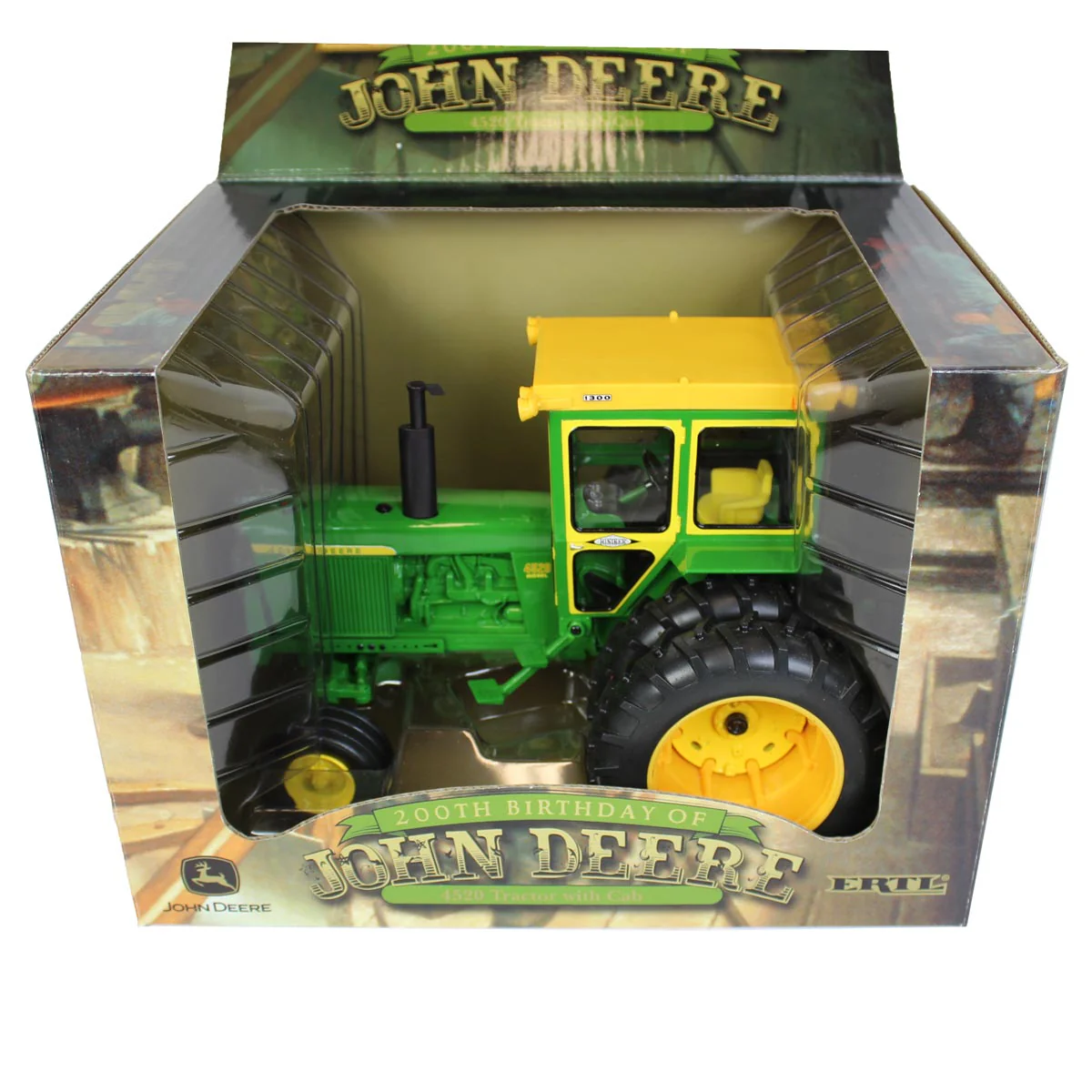 1/16 John Deere 4520 Tractor with Hiniker Cab and Duals, 200th Birthday Series Limited Edition by ERTL