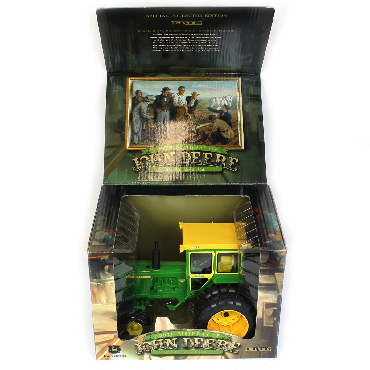 1/16 John Deere 4520 Tractor with Hiniker Cab and Duals, 200th Birthday Series Limited Edition by ERTL - Image 3