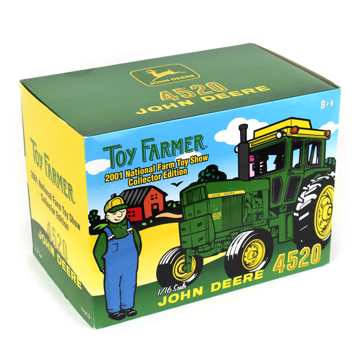 1/16 John Deere 4520 Tractor with Cab by ERTL, 2001 National Farm Toy Show Collector Edition - Image 5