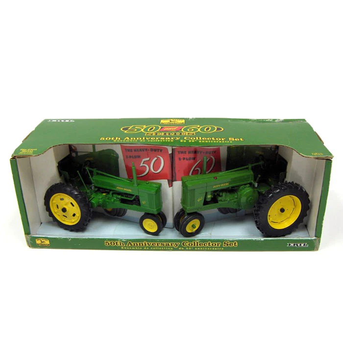 1/16 John Deere 50 and 60 Tractor 2-Piece Series, 50th Anniversary Collector Set by ERTL