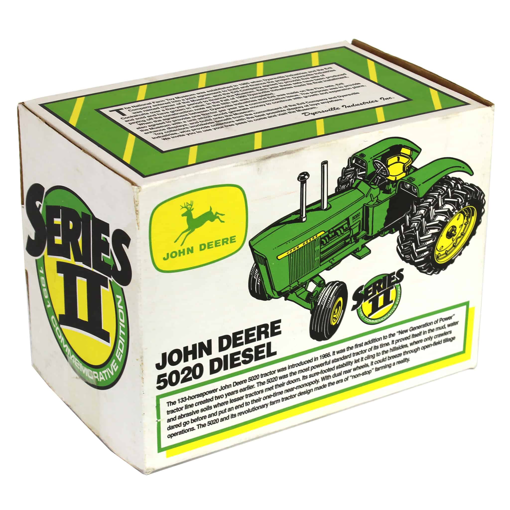 1/16 John Deere 5020 Diesel Series II with Duals by ERTL, 1991 NFTM Commemorative Edition