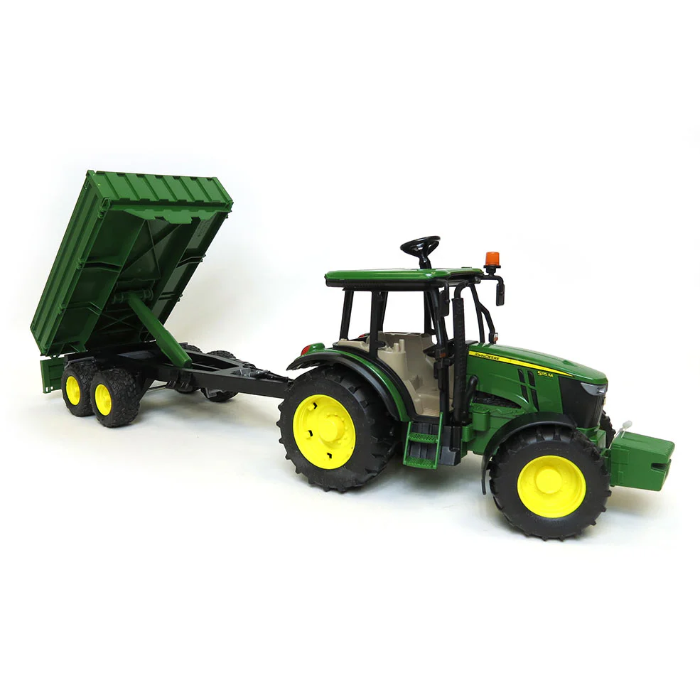 1/16 John Deere 5115M Tractor with Tipping Trailer by Bruder - Image 2